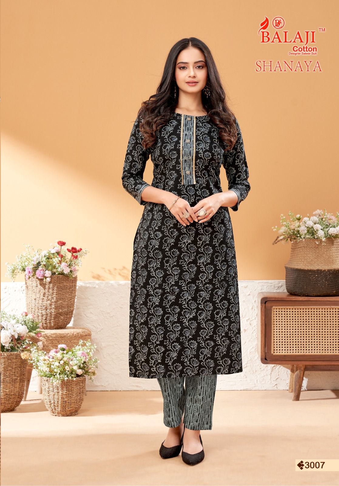 Balaji Shanaya Vol 3 Printed Kurti With Bottom Catalog
